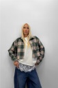 camicia crop flanellata sarah